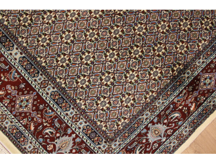 Persian carpet "Moud" with silk 285x200 cm Beige