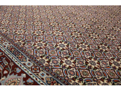 Persian carpet "Moud" with silk 285x200 cm Beige