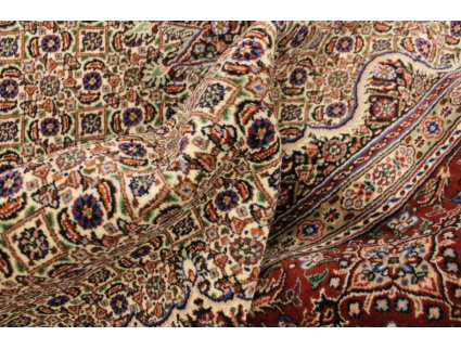 Persian carpet "Moud" with silk 300x200 cm Beige