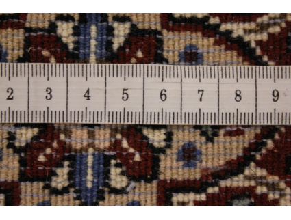 Persian carpet "Moud" with silk 300x200 cm Beige