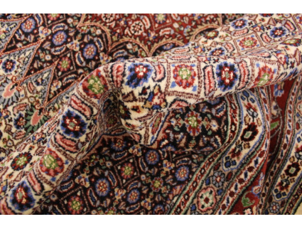 Persian carpet "Moud" with silk 307x200 cm Beige