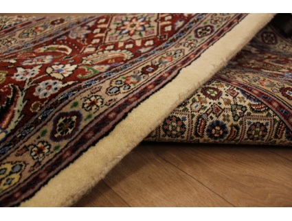 Persian carpet "Moud" with silk 282x200 cm Beige