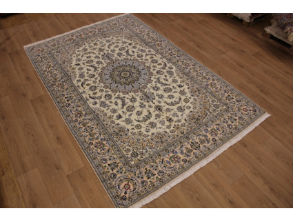 Persian carpet Nain 9la with Silk 300x200 cm