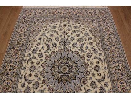 Persian carpet Nain 9la with Silk 300x200 cm