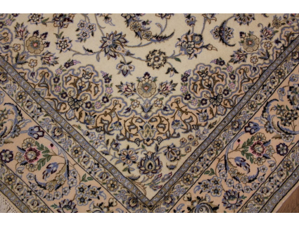 Persian carpet Nain 9la with Silk 300x200 cm