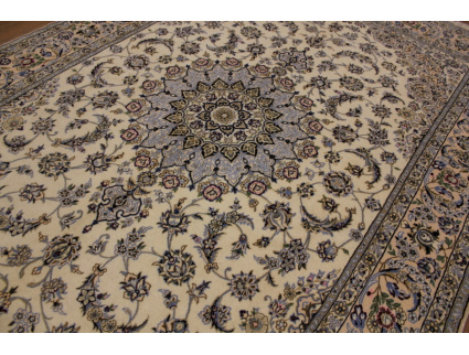 Persian carpet Nain 9la with Silk 300x200 cm