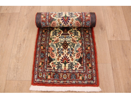 Persian carpet Runner "Waramin" with silk 165x50 cm