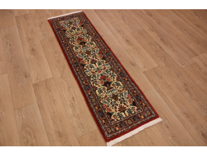 Persian carpet Runner "Waramin" with silk 165x50 cm