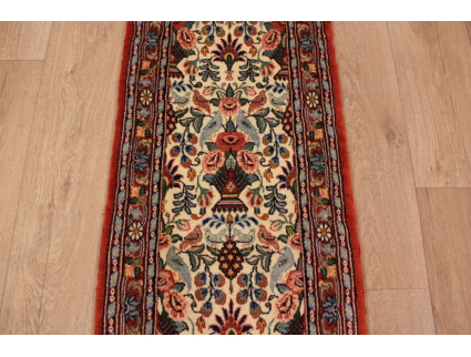 Persian carpet Runner "Waramin" with silk 165x50 cm