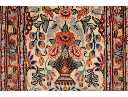 Persian carpet Runner "Waramin" with silk 165x50 cm