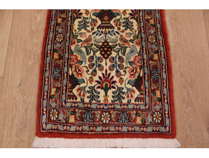 Persian carpet Runner "Waramin" with silk 165x50 cm