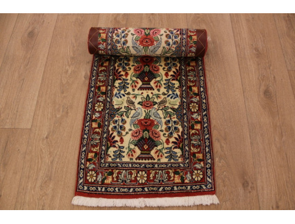 Persian carpet Runner "Waramin" with silk 155x50 cm