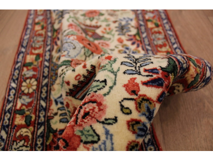 Persian carpet Runner "Waramin" with silk 155x50 cm