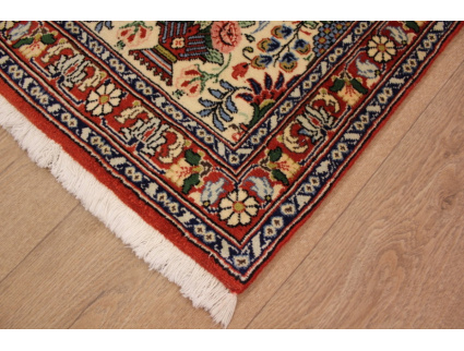 Persian carpet Runner "Waramin" with silk 155x50 cm