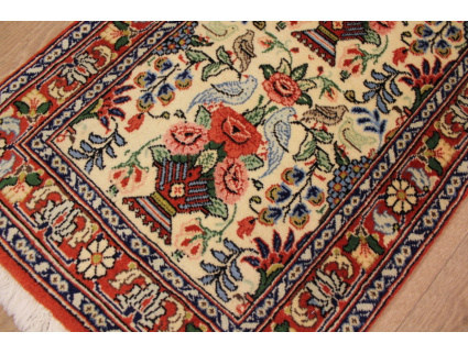 Persian carpet Runner "Waramin" with silk 155x50 cm