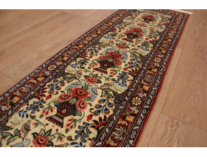 Persian carpet Runner "Waramin" with silk 155x50 cm