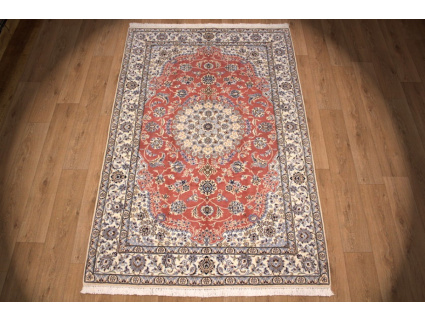 Persian carpet Nain 9la with silk 244x160 cm