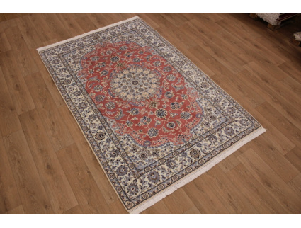 Persian carpet Nain 9la with silk 244x160 cm