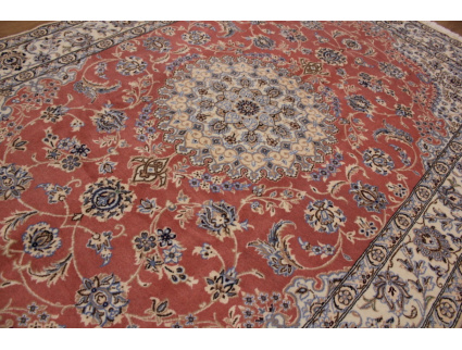 Persian carpet Nain 9la with silk 244x160 cm