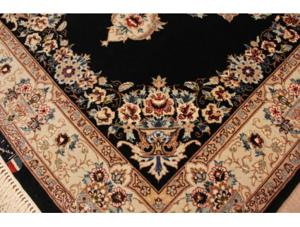 Perser Teppich "Isfahan" mit Seide 126x85 cm