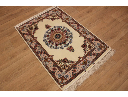 Persian carpet Isfahan Davari Beige 120x80 cm 