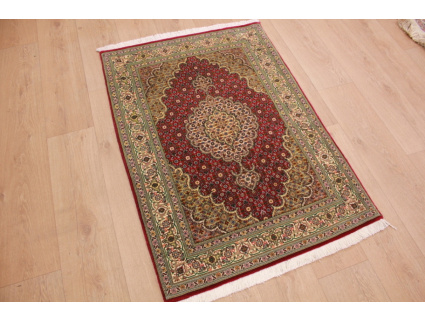 Persian carpet "Taabriz mahi" with Silk 120x85 cm