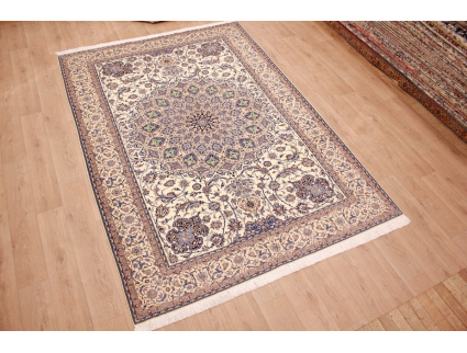 Fine Persian carpet  Nain 6la with  silk 320x220 cm