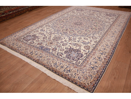 Fine Persian carpet  Nain 6la with  silk 320x220 cm