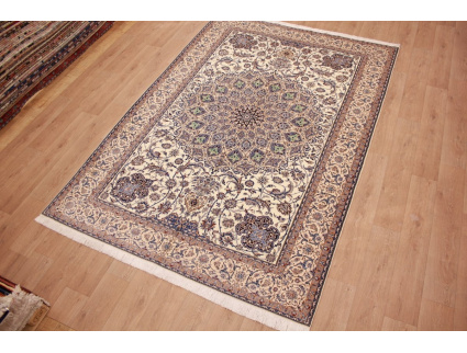 Fine Persian carpet  Nain 6la with  silk 320x220 cm