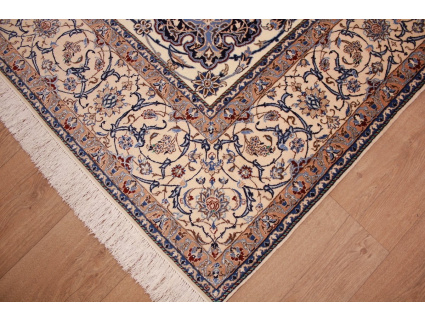 Fine Persian carpet  Nain 6la with  silk 320x220 cm