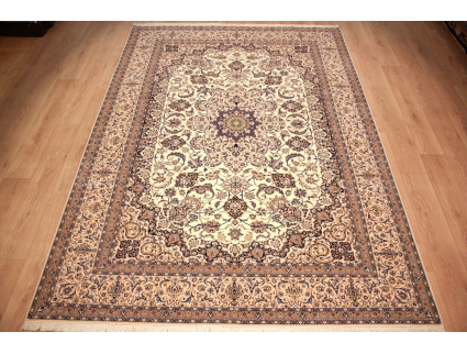 Feiner Perserteppich Nain 6La mit Seide 317x224 cm