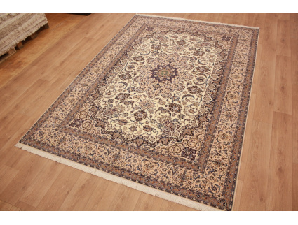 Feiner Perserteppich Nain 6La mit Seide 317x224 cm