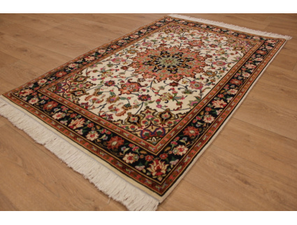 Persian carpet "Taabriz" with Silk 156x102 cm Beige