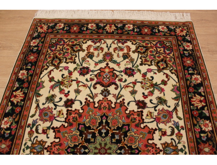 Persian carpet "Taabriz" with Silk 156x102 cm Beige