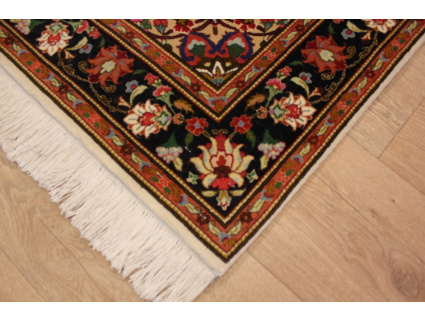 Persian carpet "Taabriz" with Silk 156x102 cm Beige