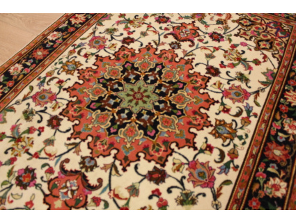 Persian carpet "Taabriz" with Silk 156x102 cm Beige