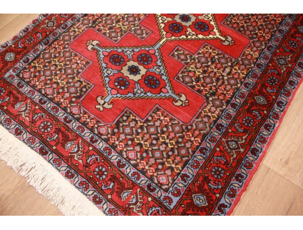 Persian carpet "Seneh" runner Wool 336x90 cm Red