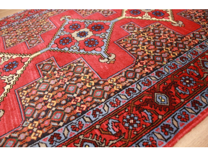 Persian carpet "Seneh" runner Wool 336x90 cm Red