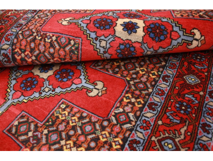 Persian carpet "Seneh" runner Wool 336x90 cm Red