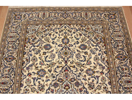 Persian carpet "Kashan" pure wool 350x240 cm Beige