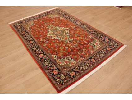 Fine Persian carpet "Ghom" Wool 200x135 cm Red