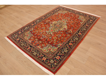 Fine Persian carpet "Ghom" Wool 200x135 cm Red