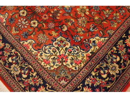 Fine Persian carpet "Ghom" Wool 200x135 cm Red