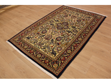 Persian carpet "Ghom" virgin wool 219x135 cm