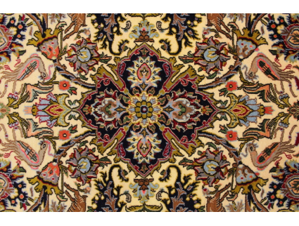 Persian carpet "Ghom" virgin wool 219x135 cm