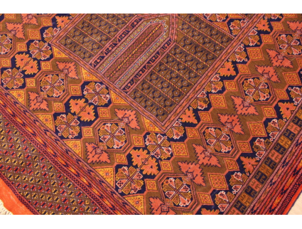 Oriental carpet "Hatschlu" wool 199x127 cm Orange