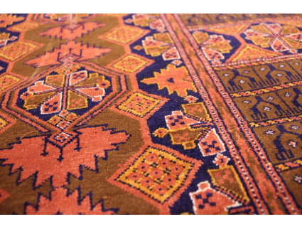 Oriental carpet "Hatschlu" wool 199x127 cm Orange