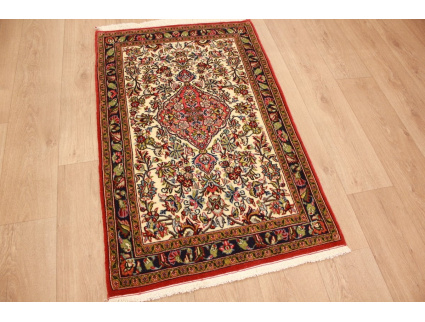 Perser Teppich Ghom Orientteppich 122x77 cm Beige