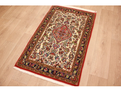 Persian carpet "Ghom" virgin wool 122x77 cm