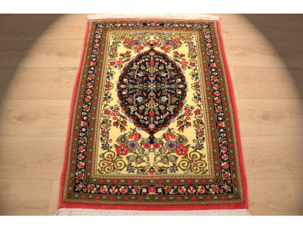 Persian carpet "Ghom" virgin wool 108x80 cm